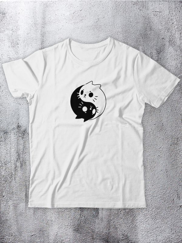 Футболка с надписью Инь-Янь