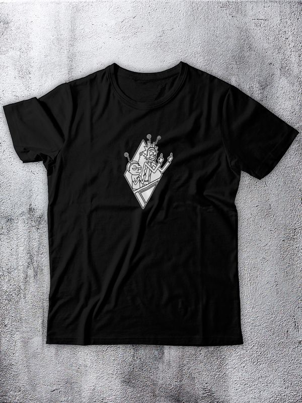 Футболка прямая, с рисунком и надписью Инопланетяне