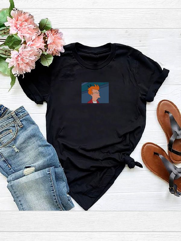 Футболка Футурама Фрай мем Futurama Fry прикол с принтом