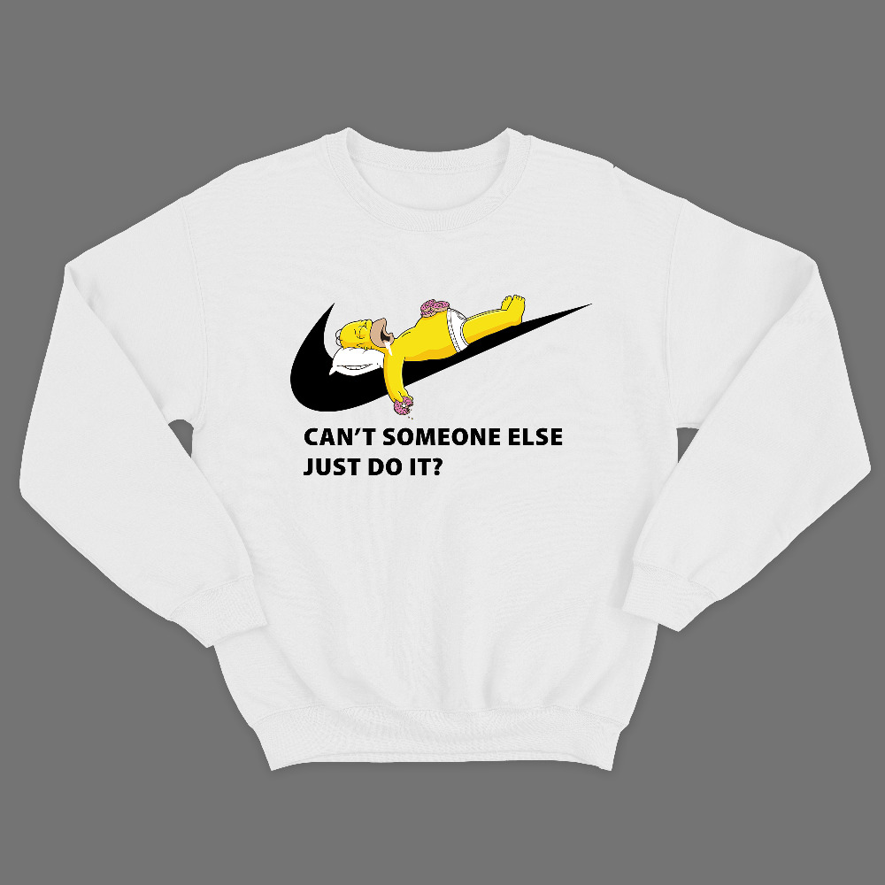 Прикольный свитшот с надписью Cant someone else just do it.