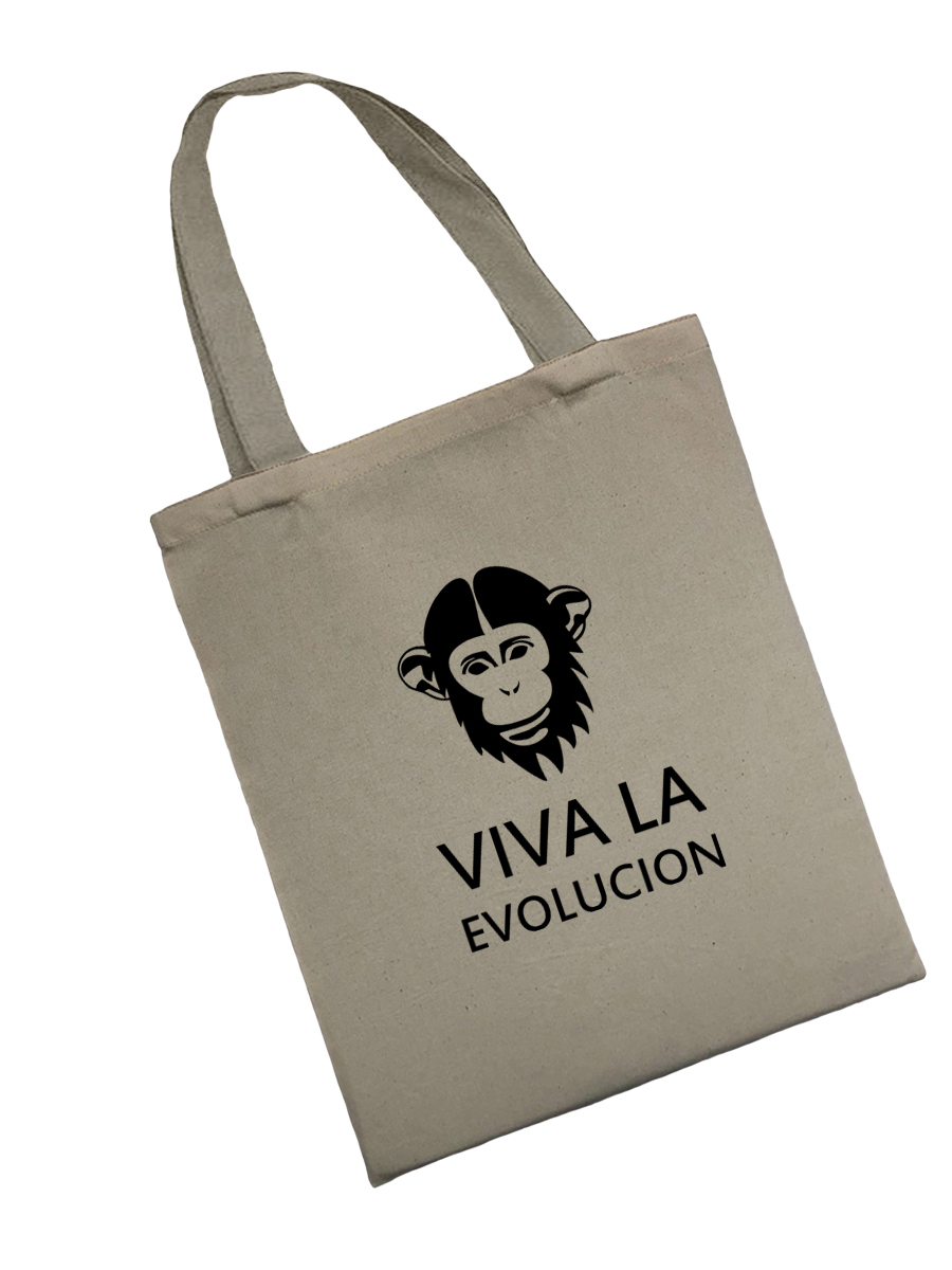 Сумка шоппер - холщовая хлопковая эко сумка с принтом Viva la evolution