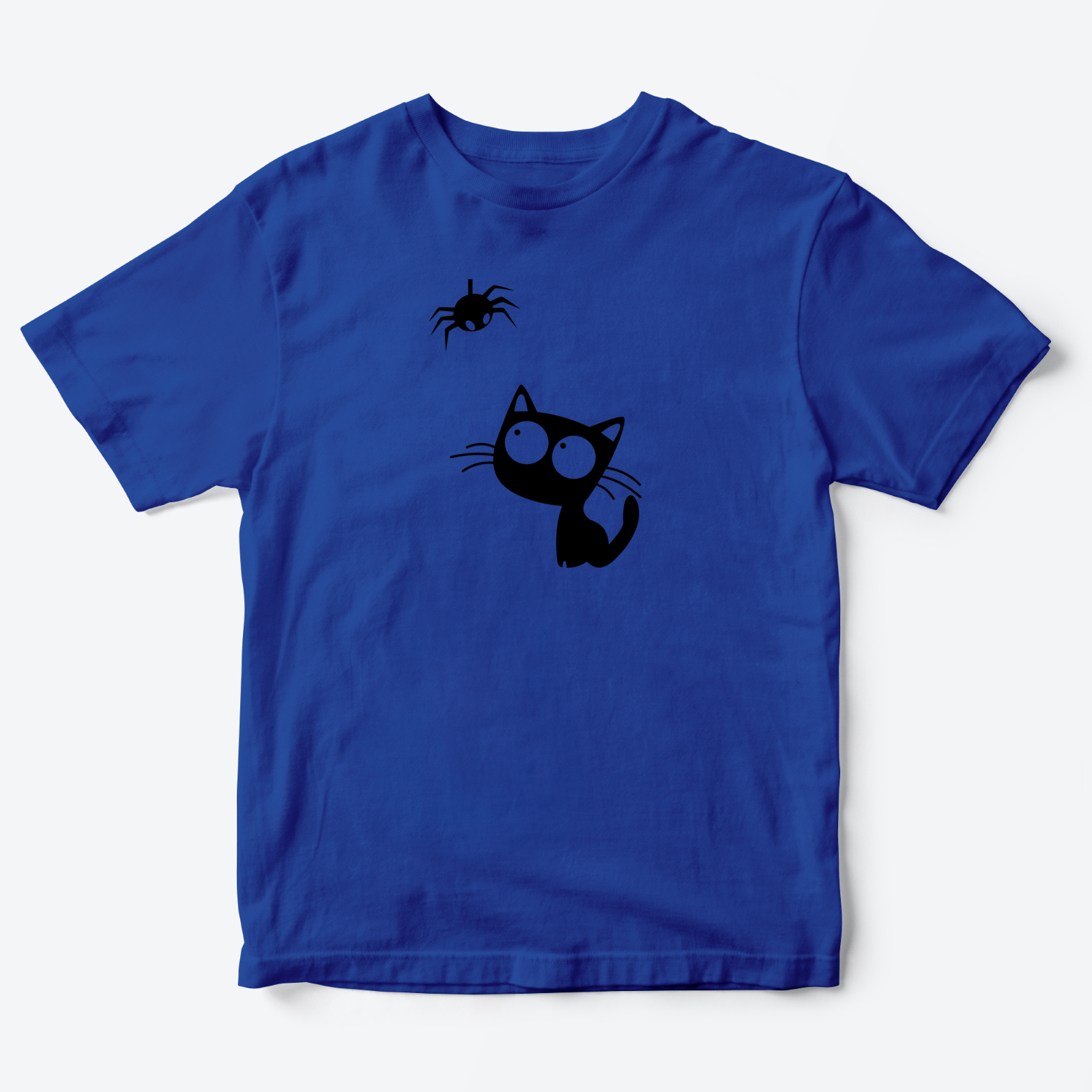 Футболка детская с принтом Паучок и Котик