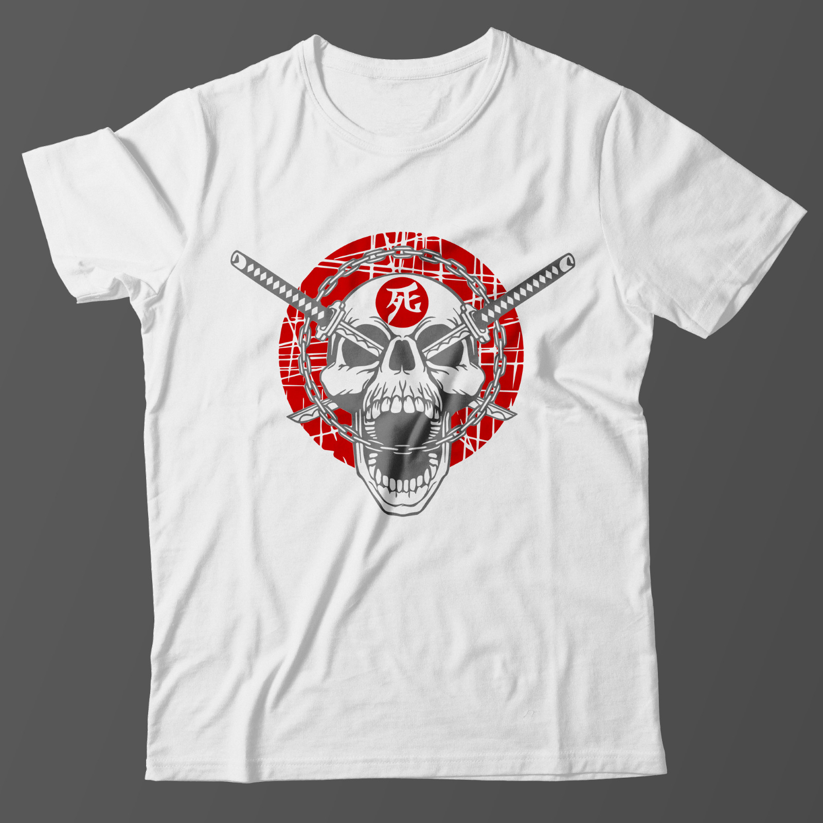 Модная футболка с принтом Череп