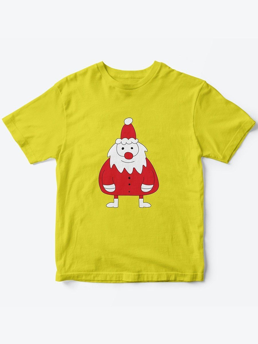 Детская футболка с рисунком Дед Мороз с прикольным принтом