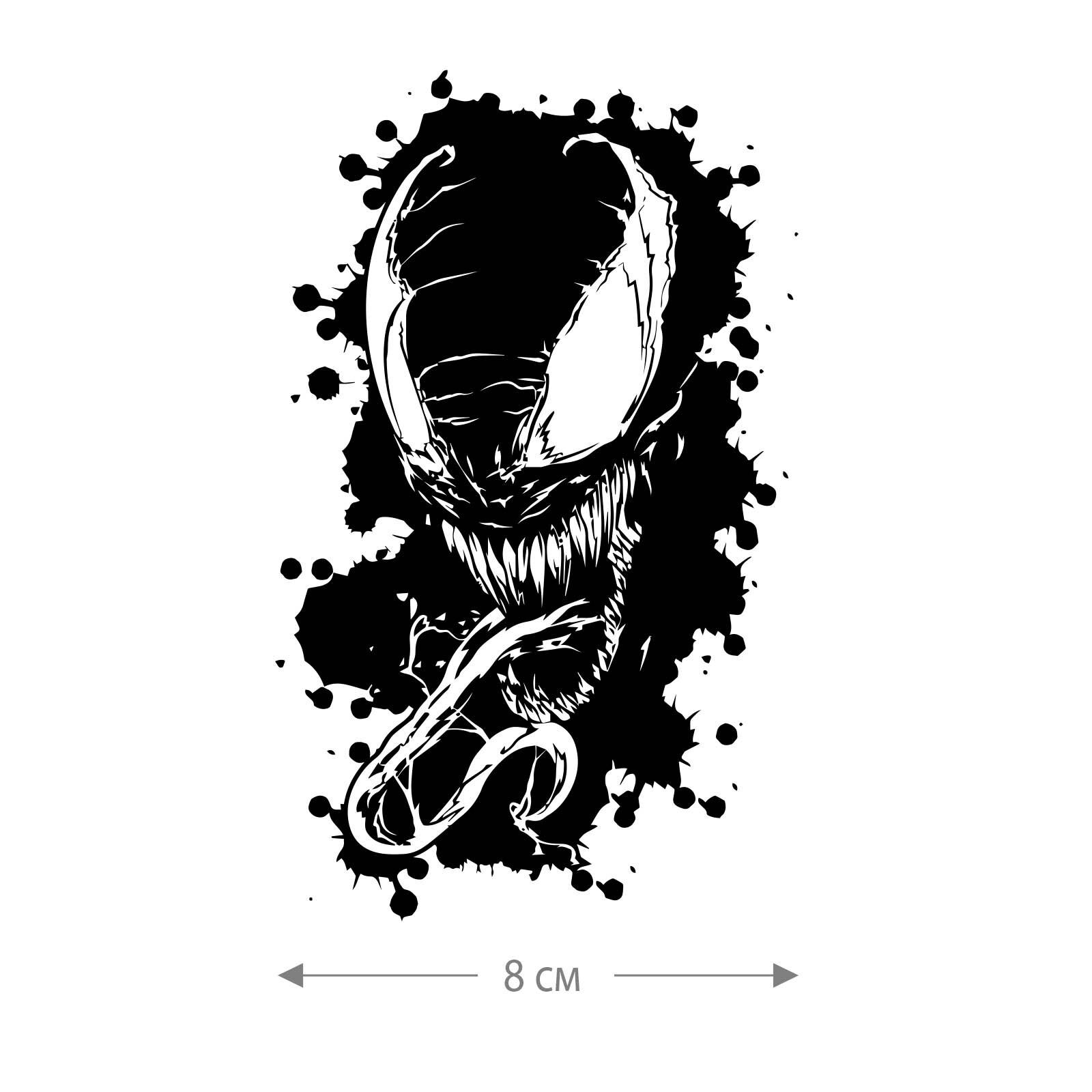 Наклейка на авто Веном / Оригинальная наклейка на машину Веном