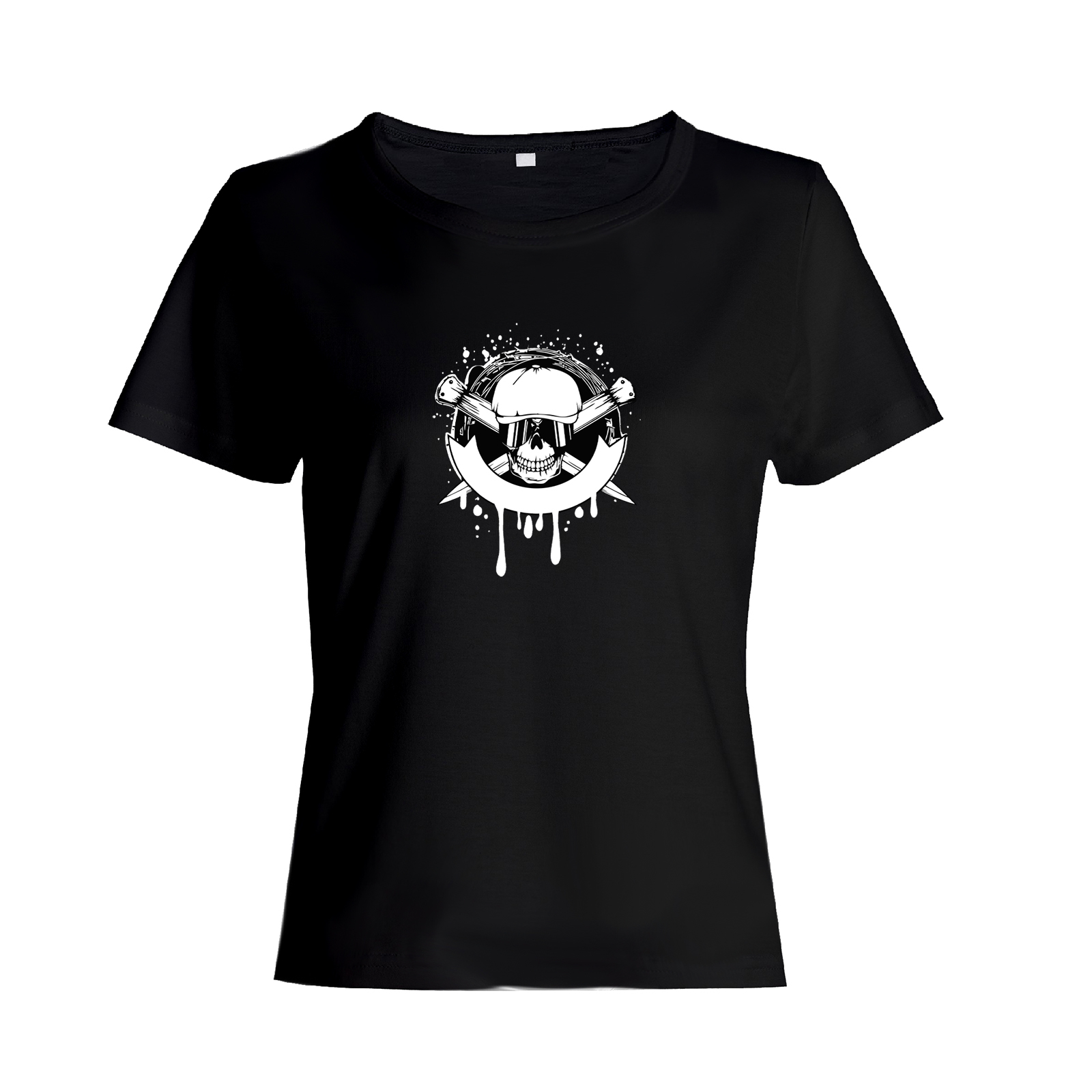 Футболка с черепом с принтом