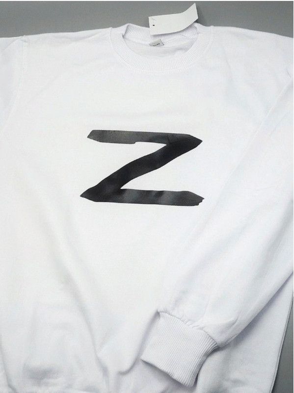 Мужской свитшот с буквой Z / Толстовка без капюшона с принтом Z для мужчин