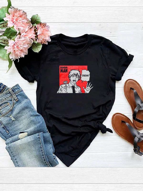 Футболка Человек бензопила Денджи Chainsaw man Denji с принтом