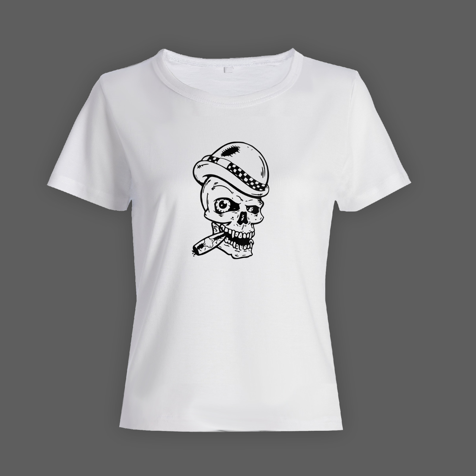 Модная футболка с принтом Череп