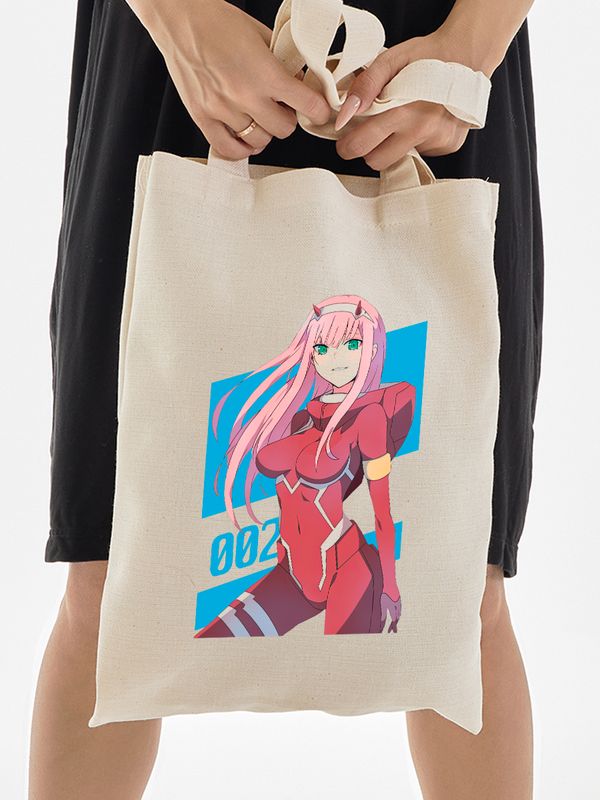 Шоппер с принтом и надписью