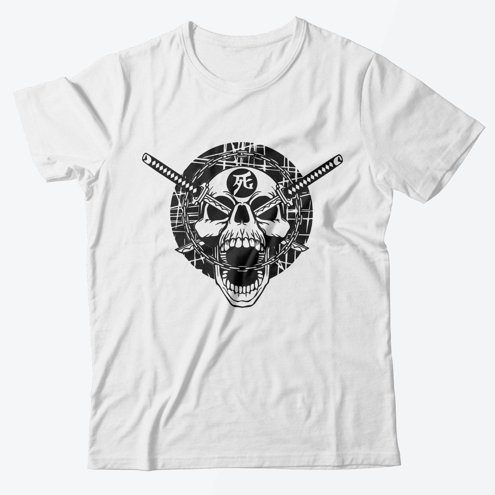 Модная футболка с принтом Череп