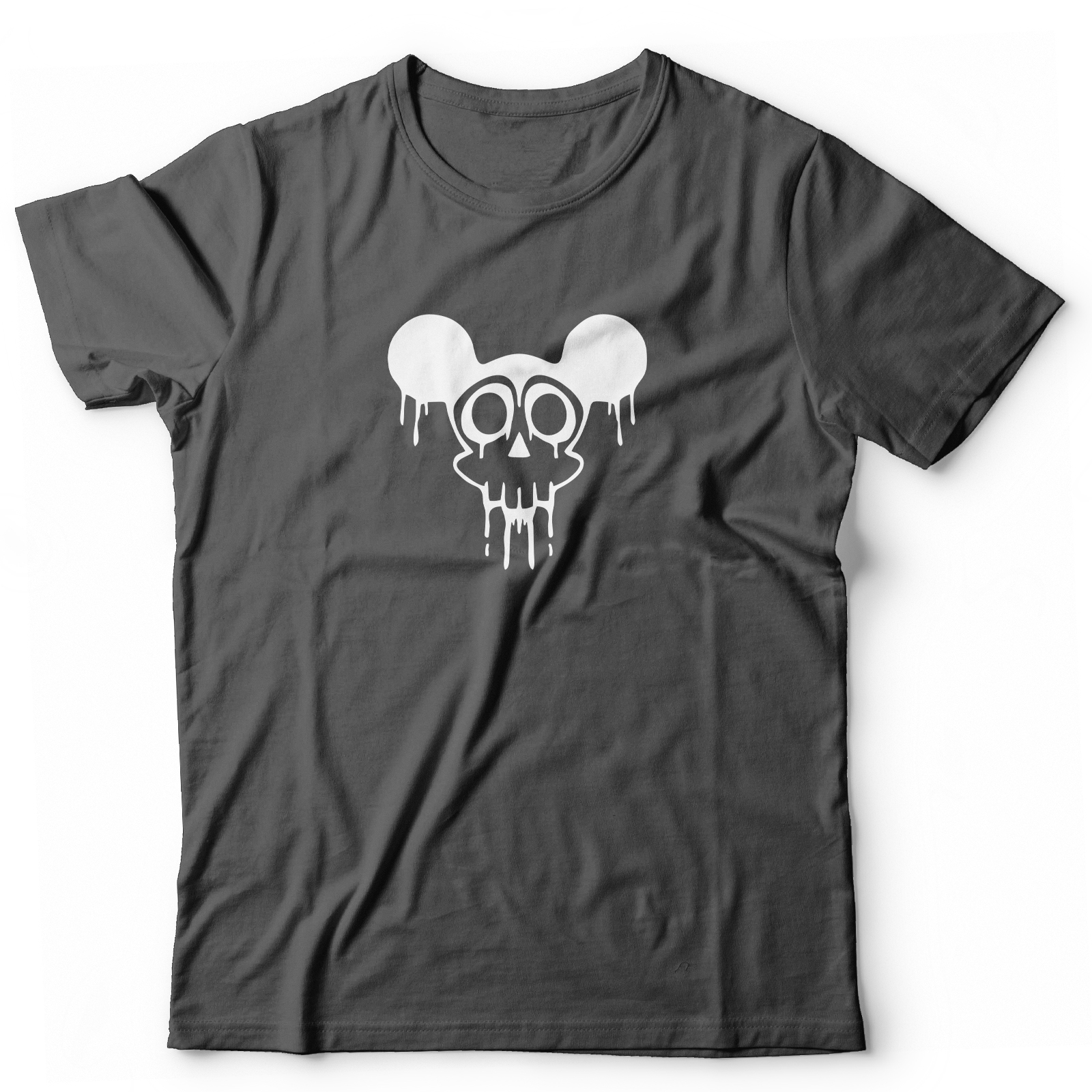 Футболка с черепом Микки оверсайз с принтом