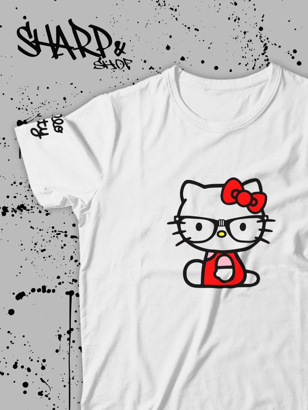 Футболка Hello Kitty Аниме Куроми оверсайз дрейн майка с принтом