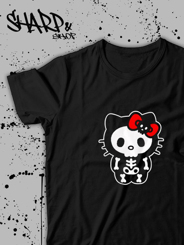 Футболка Hello Kitty Аниме Куроми оверсайз дрейн майка с принтом