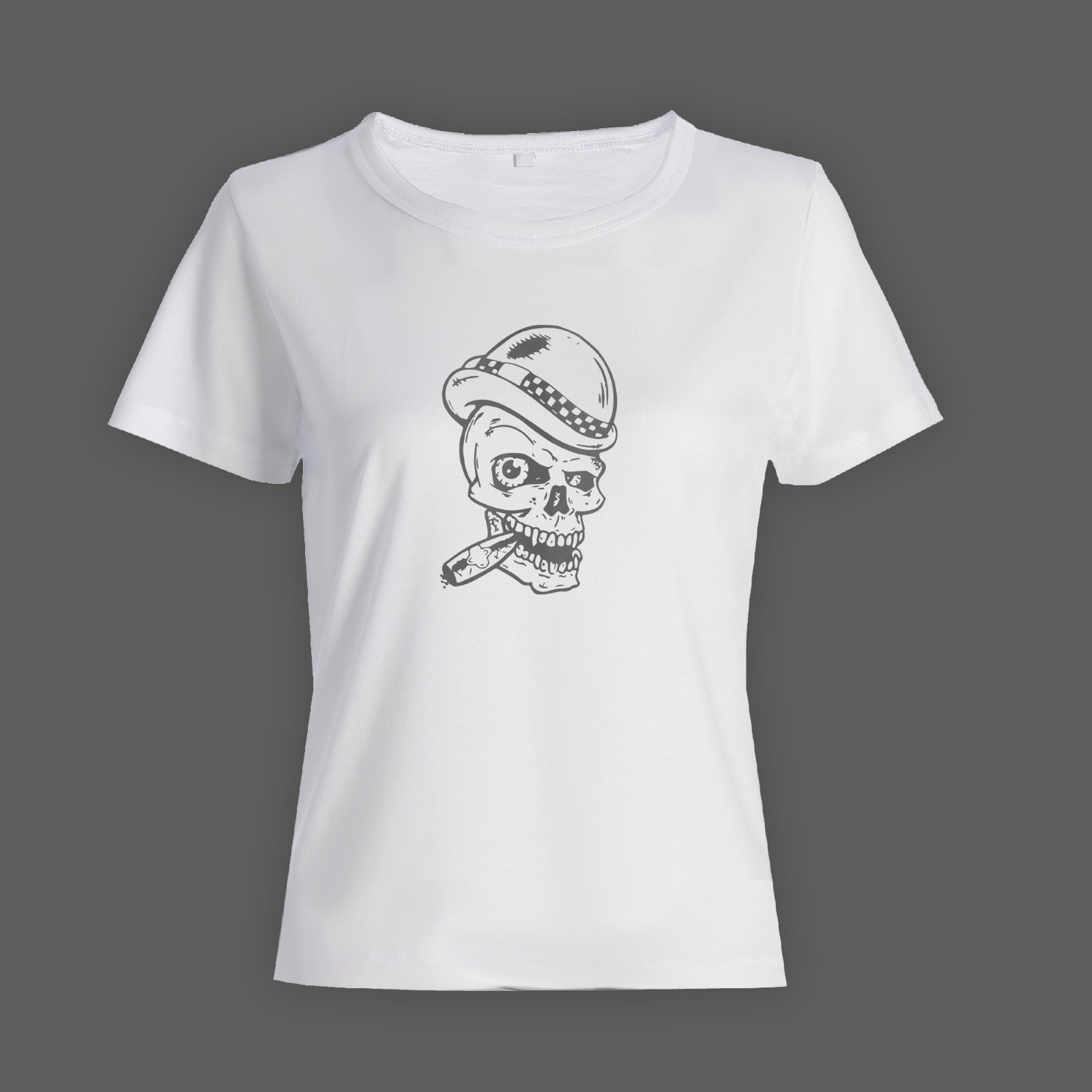 Модная футболка с принтом Череп