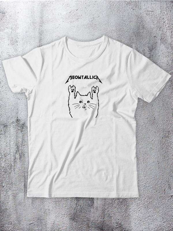 Футболка с принтом Meowtallica