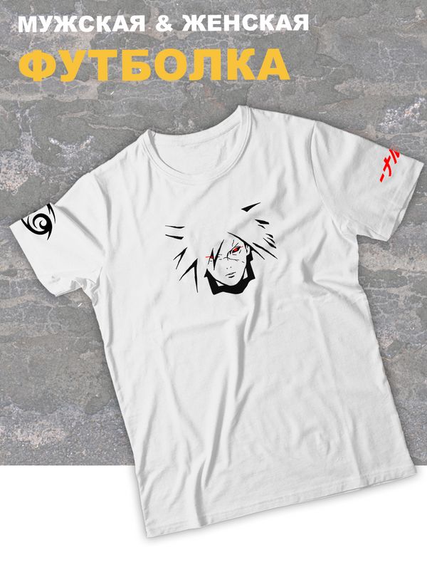 Футболка оверсайз с принтом аниме Мадара Учиха манга.