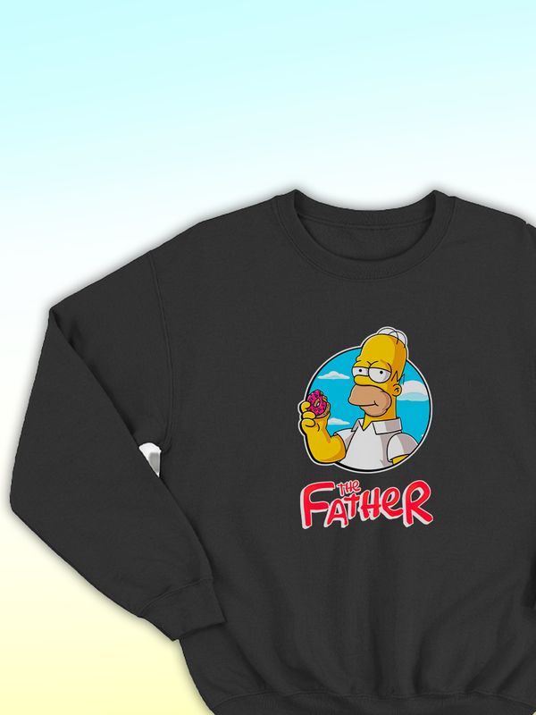 Парные свитшоты Гомер Симпсон Симсон father черный мужской с принтом Симпсоны Homer Simpson Simpsons Симсоны папа батя для влюбленных пар парня и девушки, двоих подруг, мемная парная одежда оверсайз Парные свитшоты Гомер Симпсон Симсон father черный мужской с принтом Симпсоны Homer Simpson Simpsons Симсоны папа батя для влюбленных пар парня и девушки, двоих подруг, мемная парная одежда оверсайз