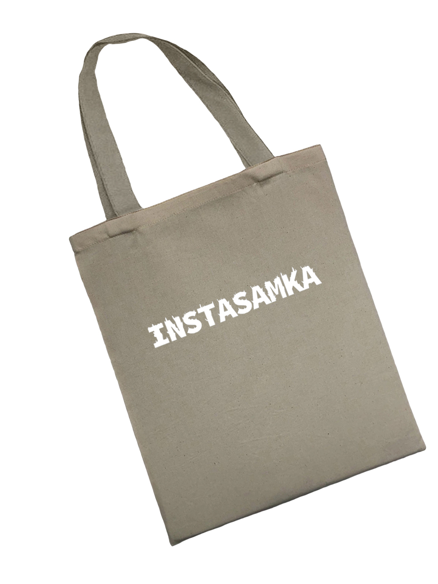Сумка шоппер - холщовая хлопковая эко сумка с принтом Instasamka