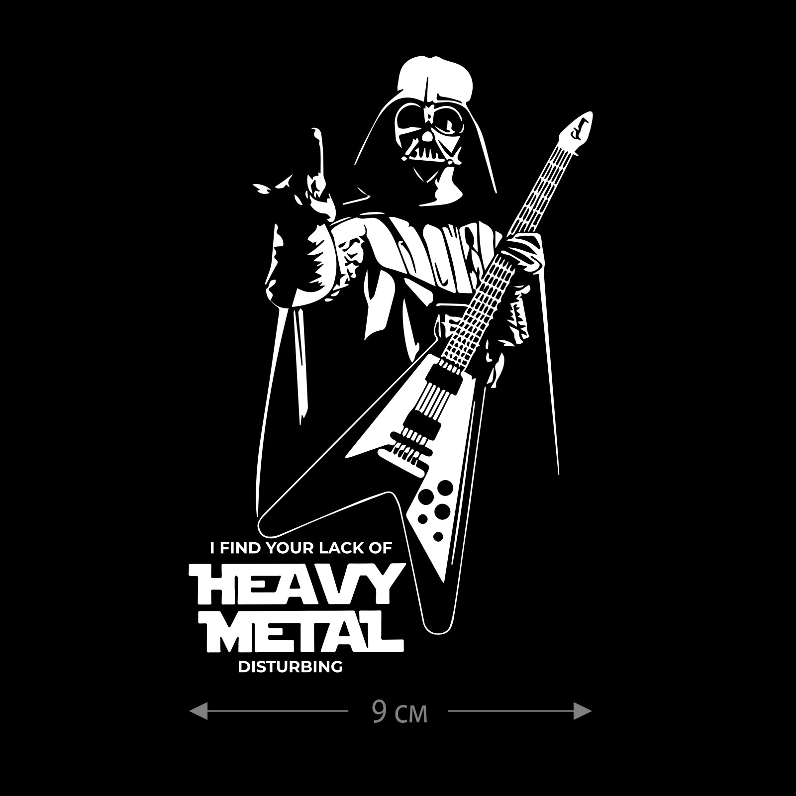 Наклейка на авто Хэви Металл / Оригинальная наклейка на машину Хэви Металл