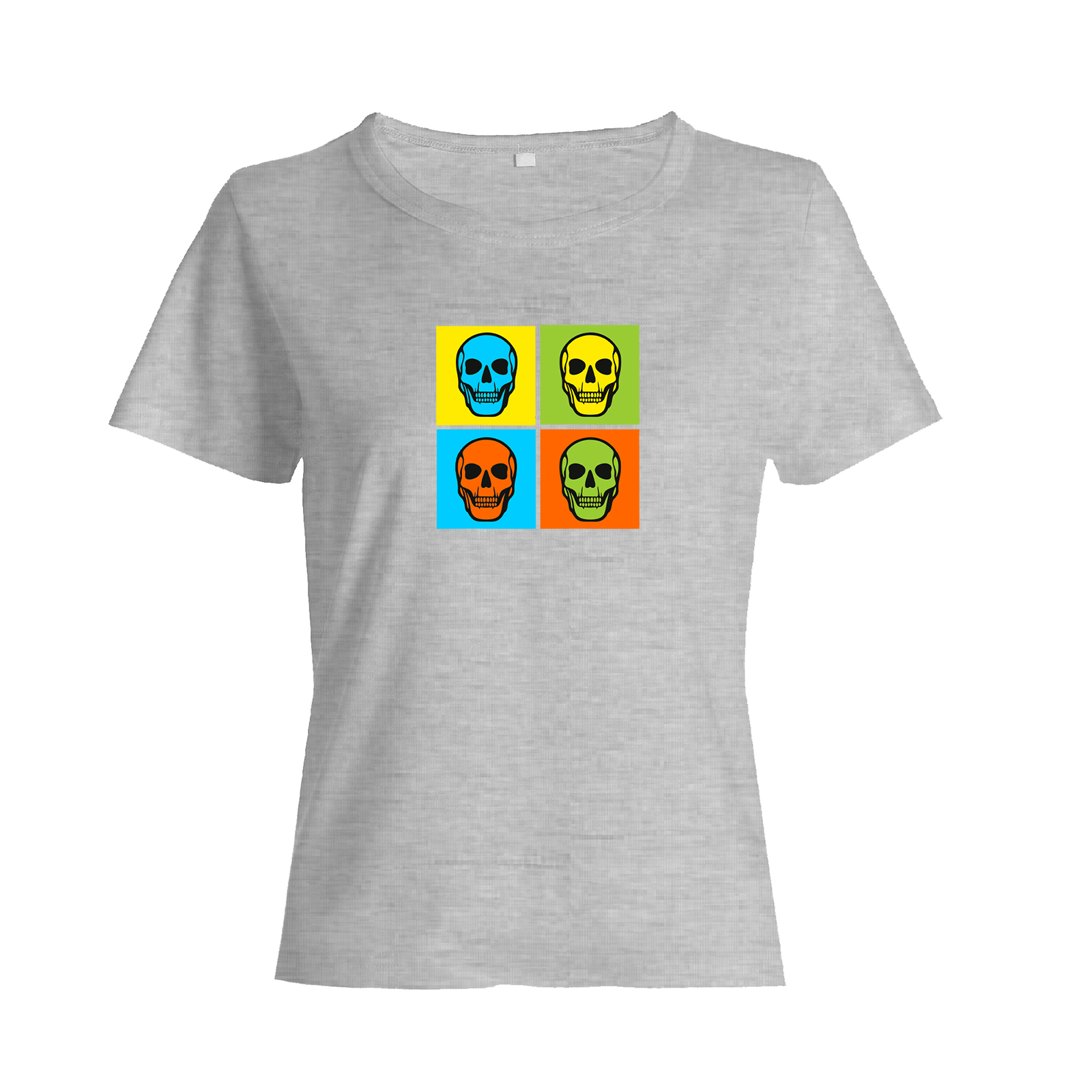 Футболка с черепом оверсайз с принтом