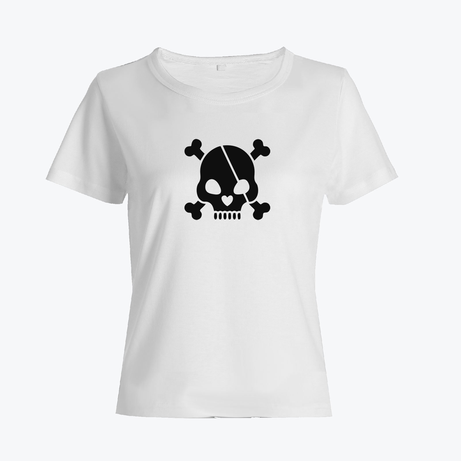 Футболка с черепом пиратским в повязкой на глазе