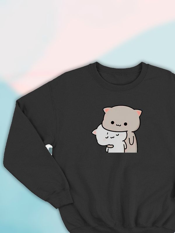 Парные свитшоты Mochi cats chibi cat kawaii Парные свитшоты Mochi cats chibi cat kawaii