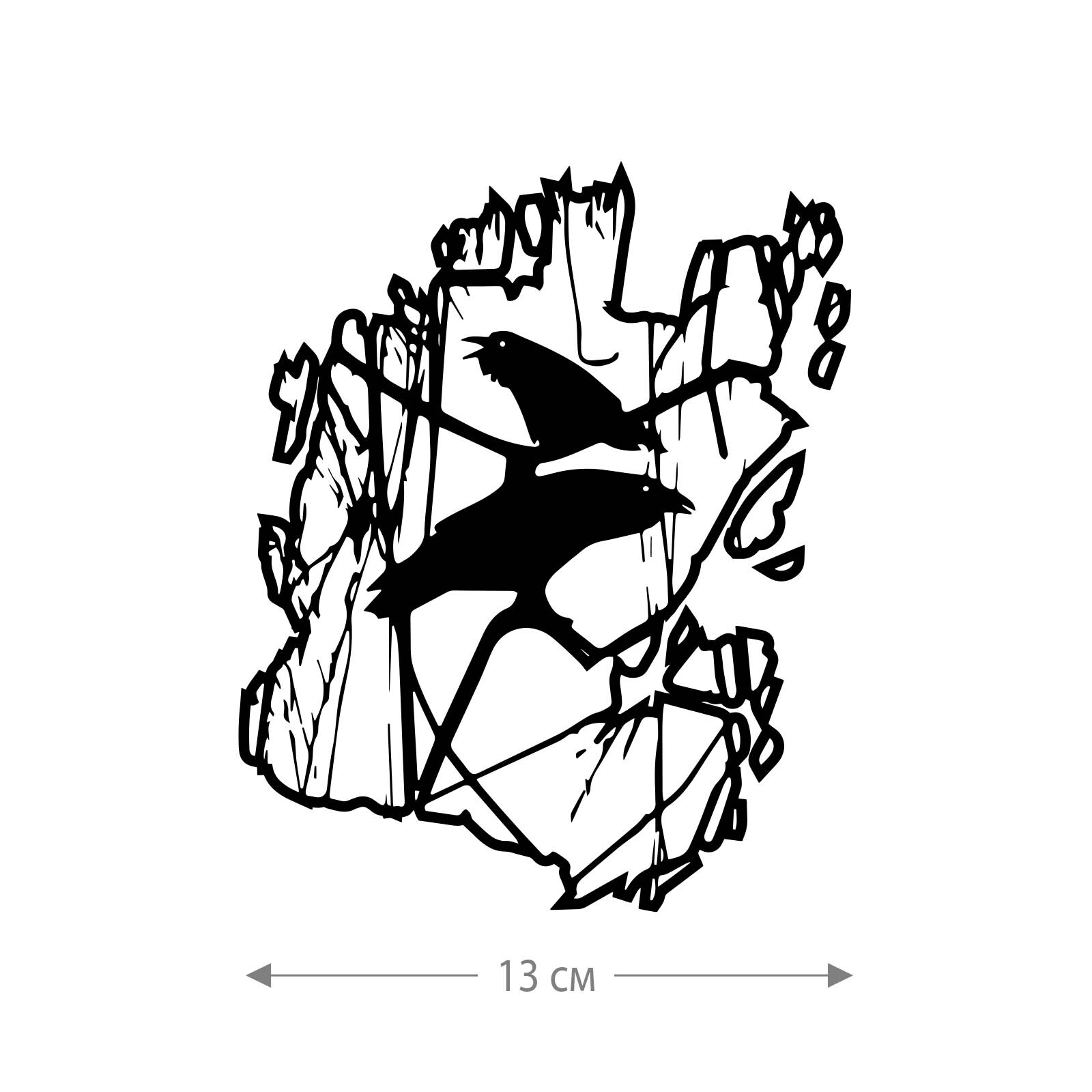 Наклейка на авто Вороны / Оригинальная наклейка на машину Вороны