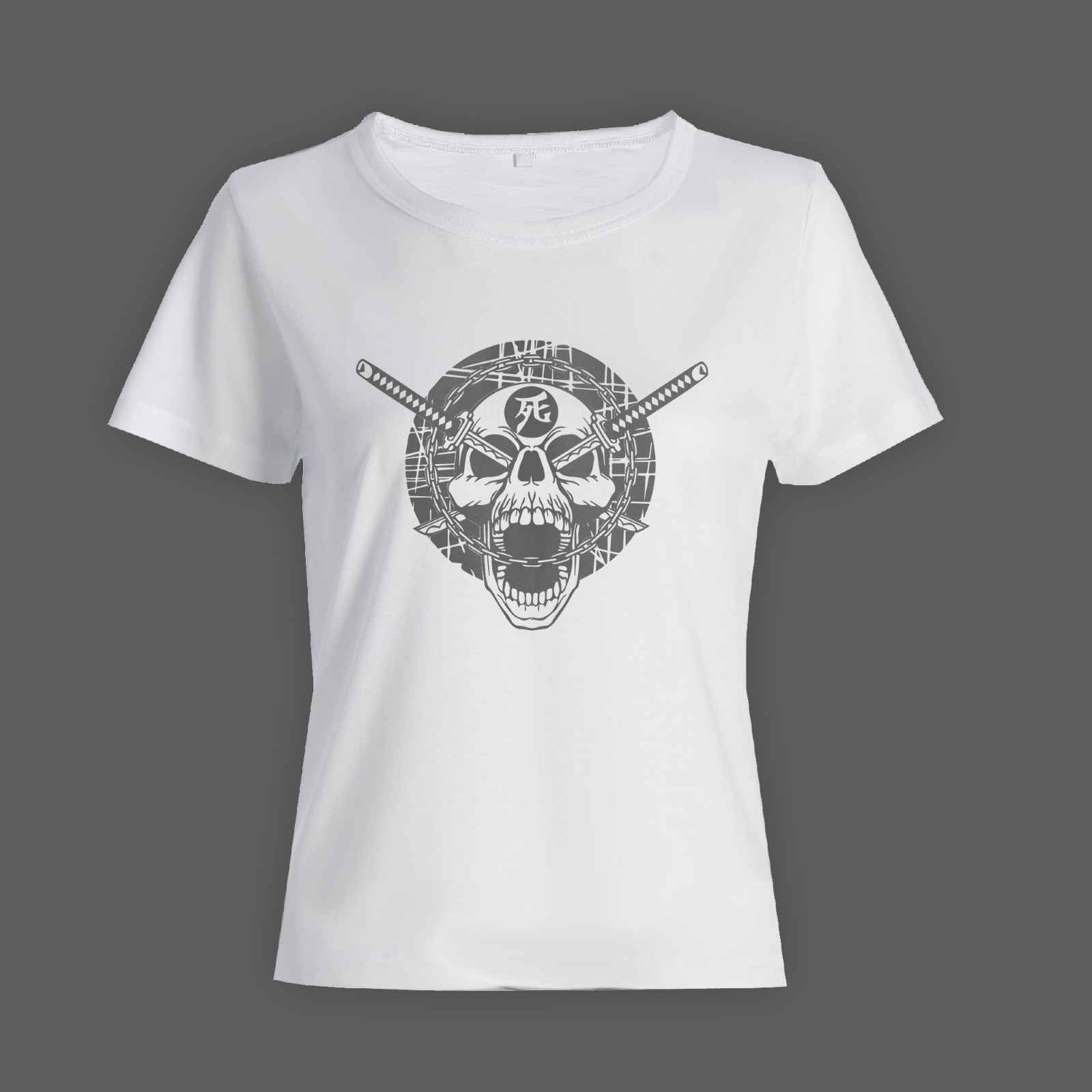 Модная футболка с принтом Череп