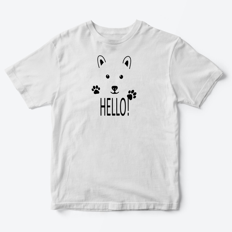 Детская футболка для девочки с рисунком Hello