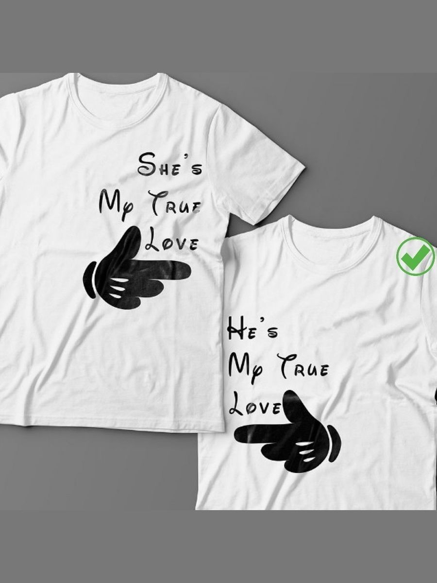 Парные футболки для мужа и жены, для парня и девушки