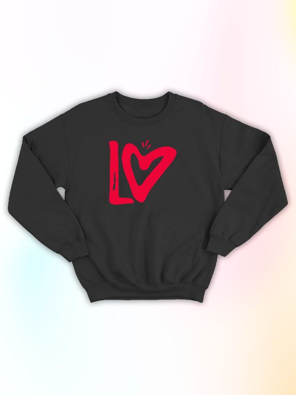 Парные свитшоты Love надпись любовь Lo y2k черный мужской с принтом aesthetic для влюбленных пар парня и девушки, двоих подруг, мемная, прикольная парная одежда оверсайз андеграунд street style Парные свитшоты Love надпись любовь Lo y2k черный мужской с принтом aesthetic для влюбленных пар парня и девушки, двоих подруг, мемная, прикольная парная одежда оверсайз андеграунд street style