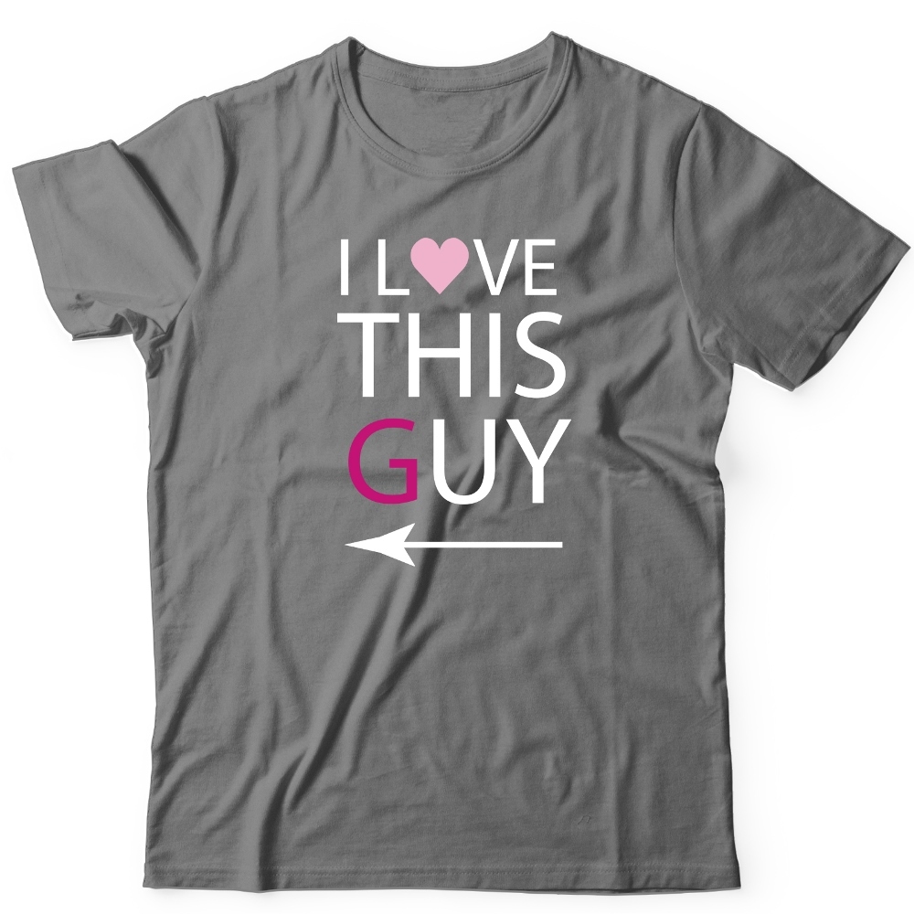 Парная футболка для двоих влюбленных с принтом