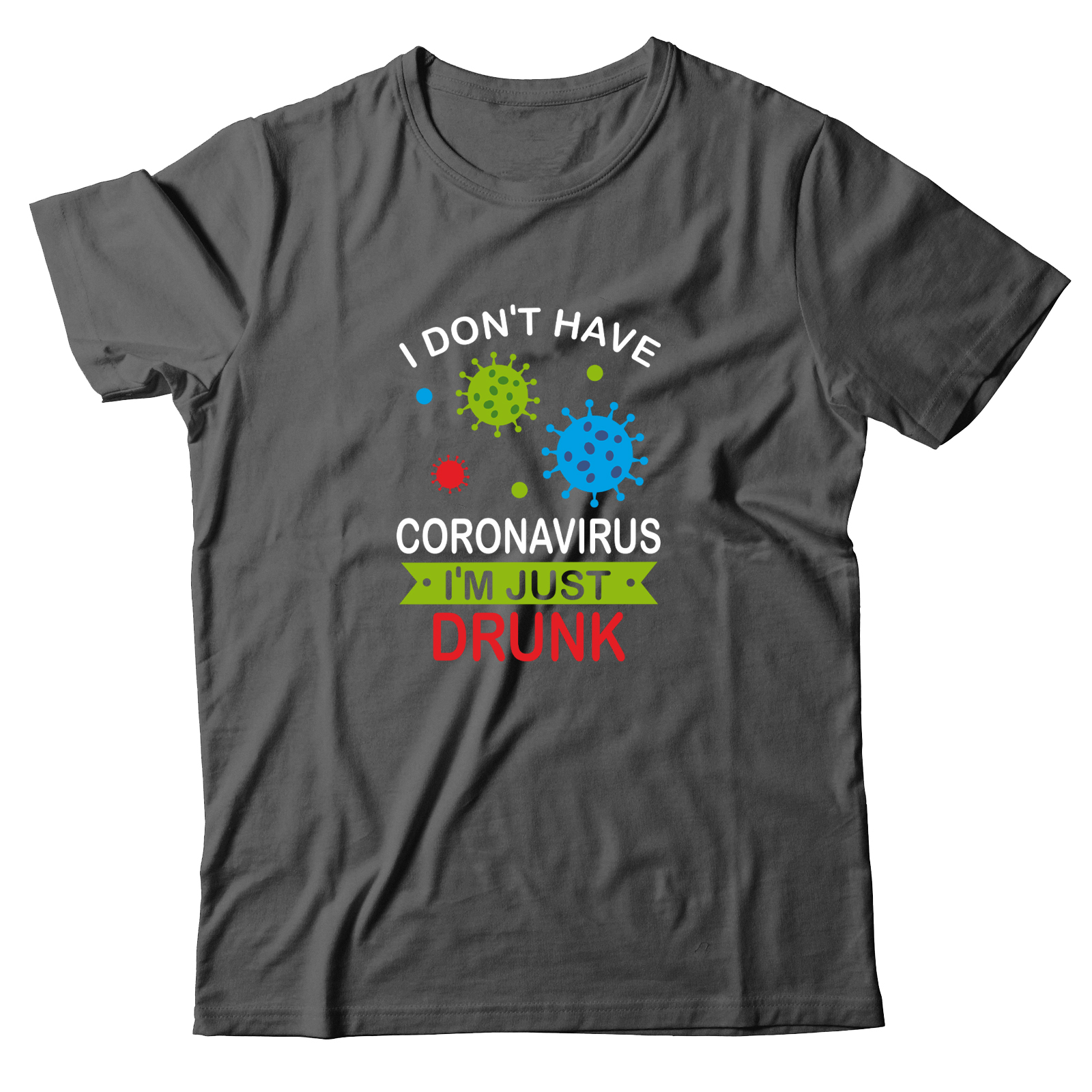 Прикольная футболка с надписью I don't have coronavirus