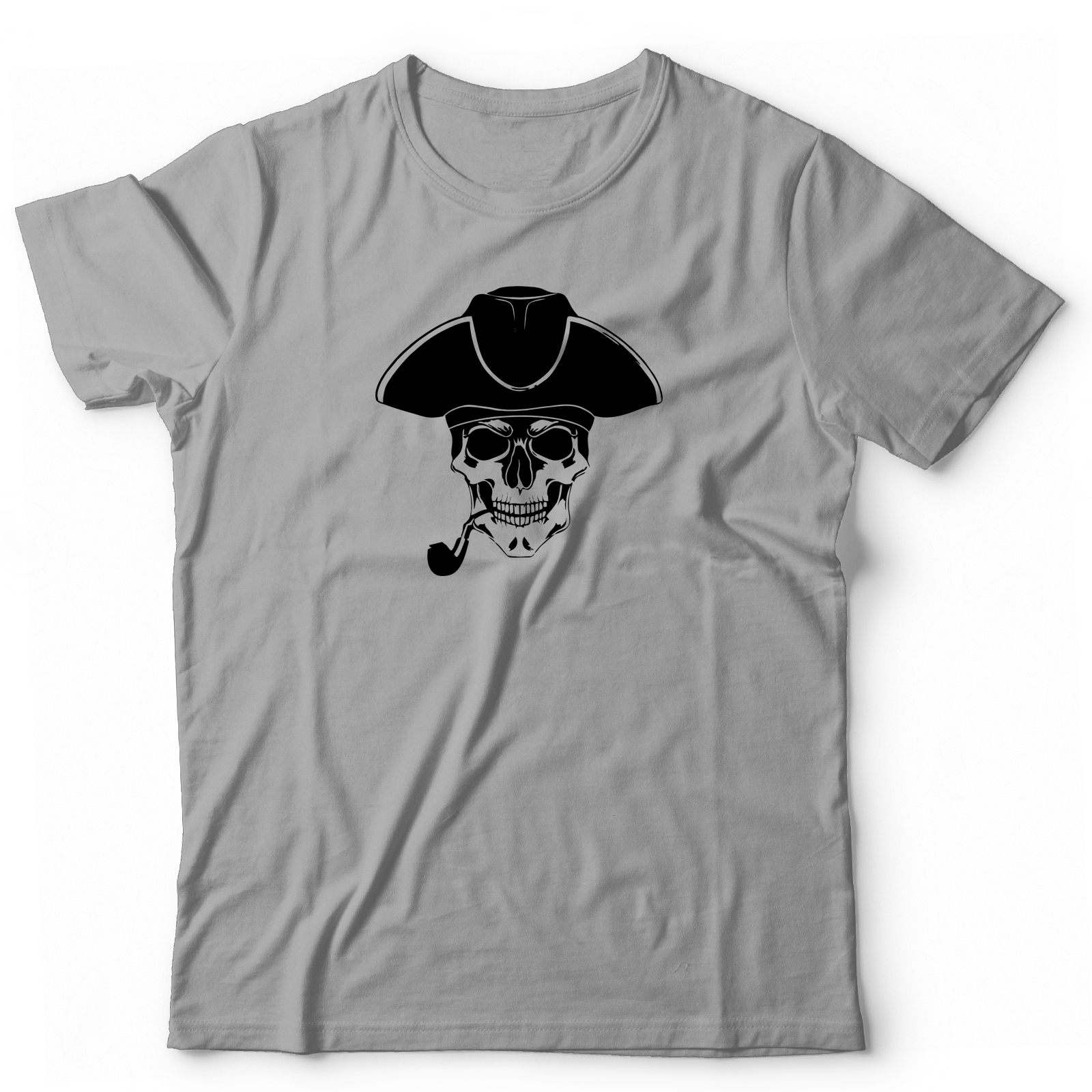 Футболка с черепом с трубкой с принтом