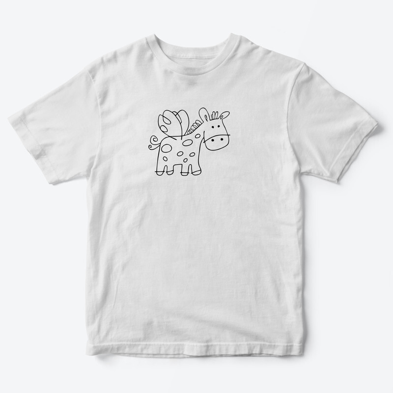 Детская футболка для девочки с рисунком Крылатый пони