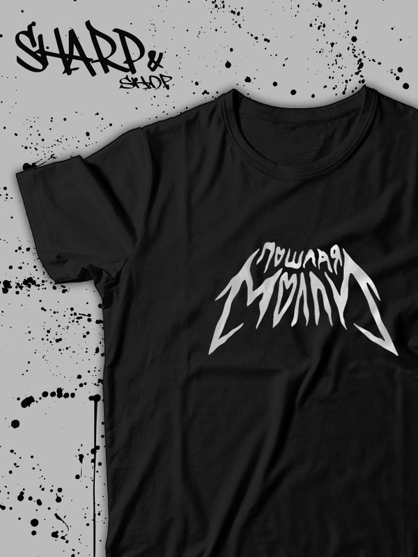 Футболка Аниме оверсайз чёрная для девочки/для мальчика с принтом, с рисунком Anime