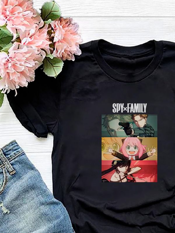 Футболка Spy X Family аниме Cемья шпиона anime merch с принтом