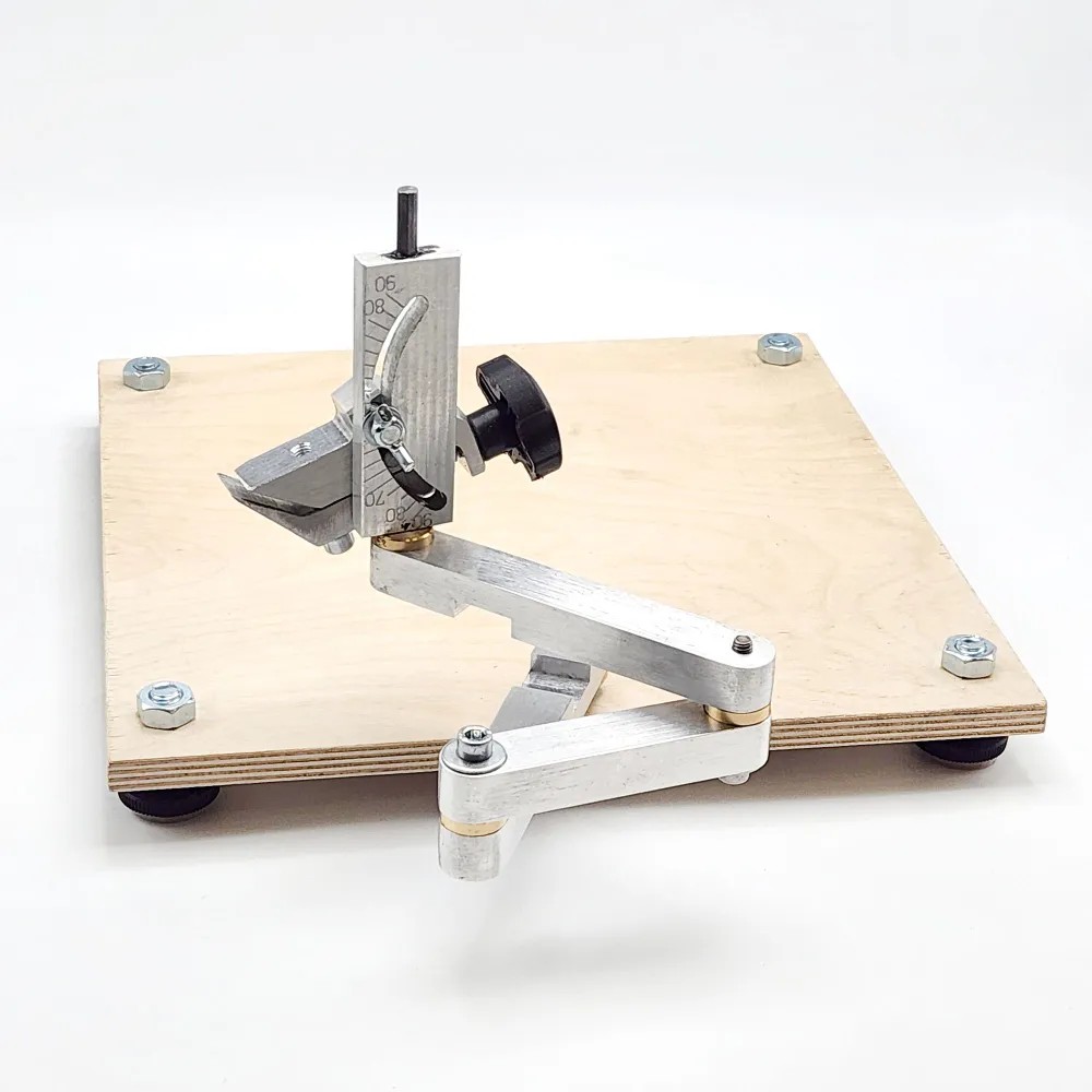 Трехколенный манипулятор для заточки ножниц, ножей, ледобуров. Ножеточка точилка для инструмента