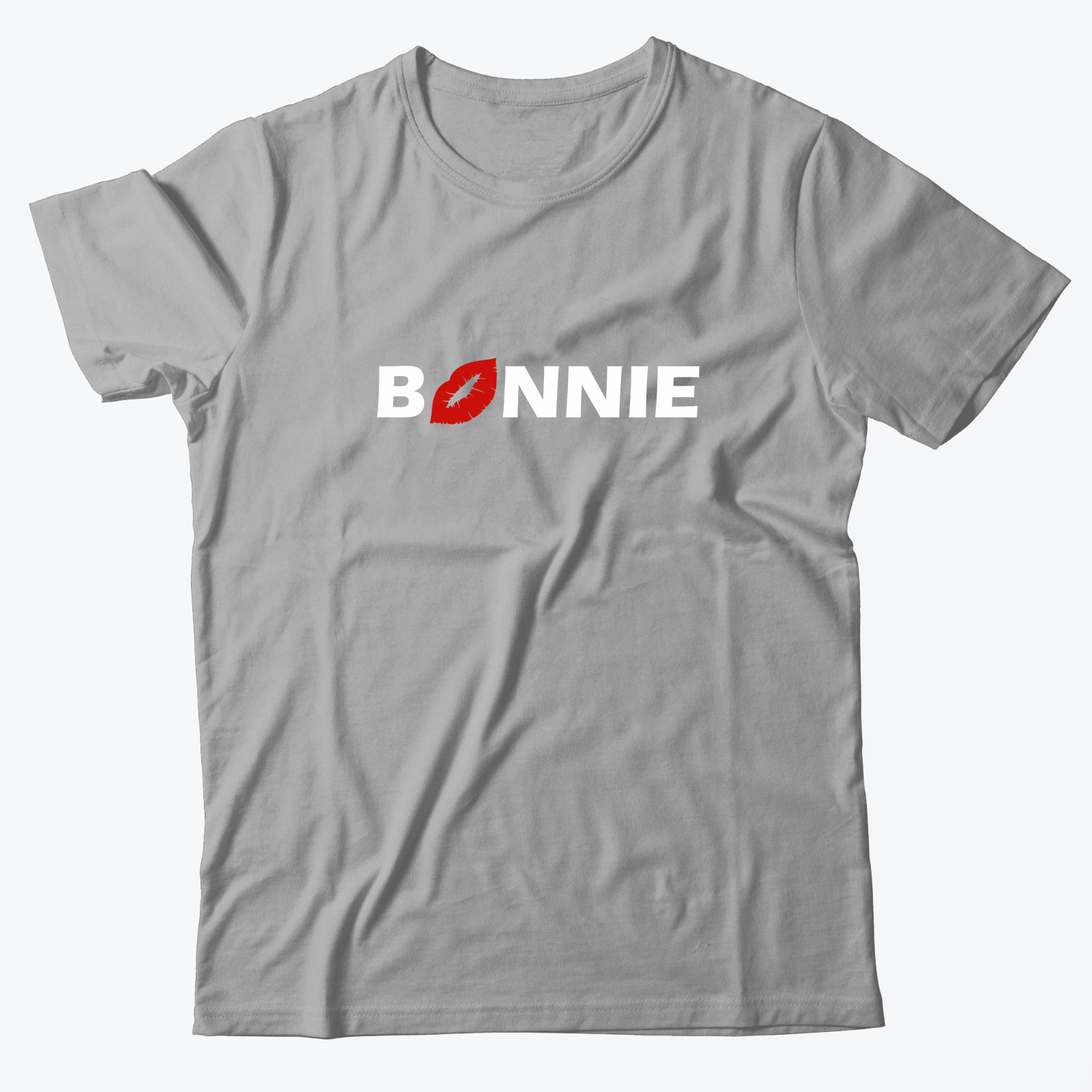 Парная футболка для двоих влюбленных с принтом Bonnie&Clyde