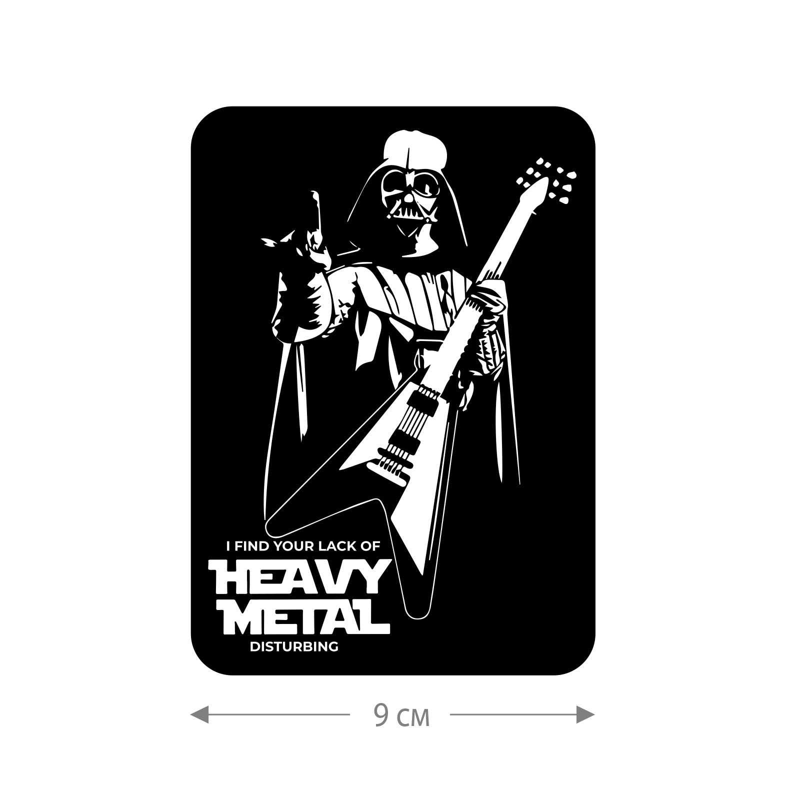 Наклейка на авто Хэви Металл / Оригинальная наклейка на машину Хэви Металл