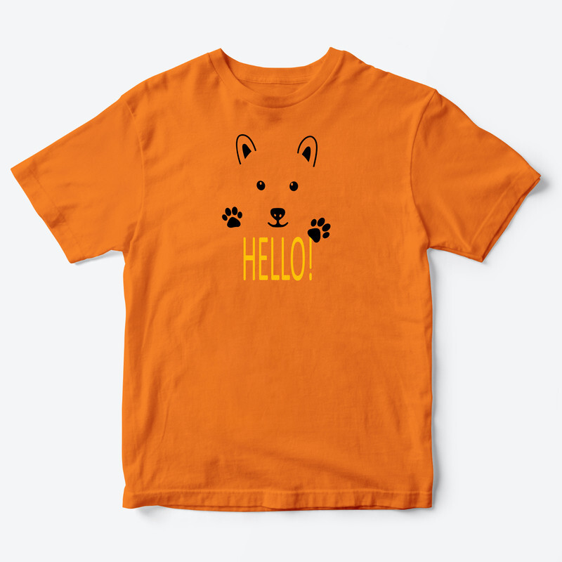 Детская футболка для девочки с рисунком Hello