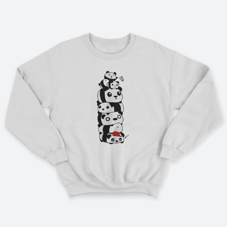 Свитшот мужской с принтом Pandas. Свитшот мужской с принтом Pandas.