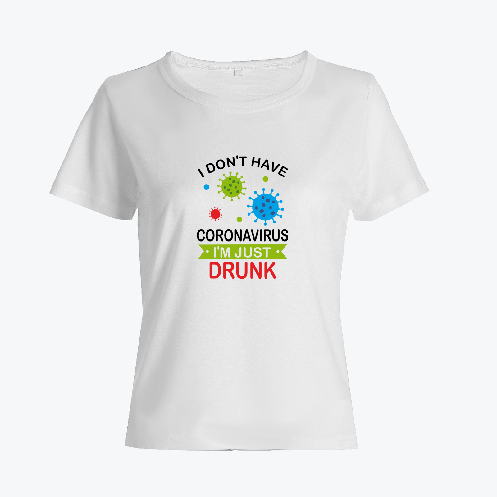 Прикольная футболка с надписью I don't have coronavirus