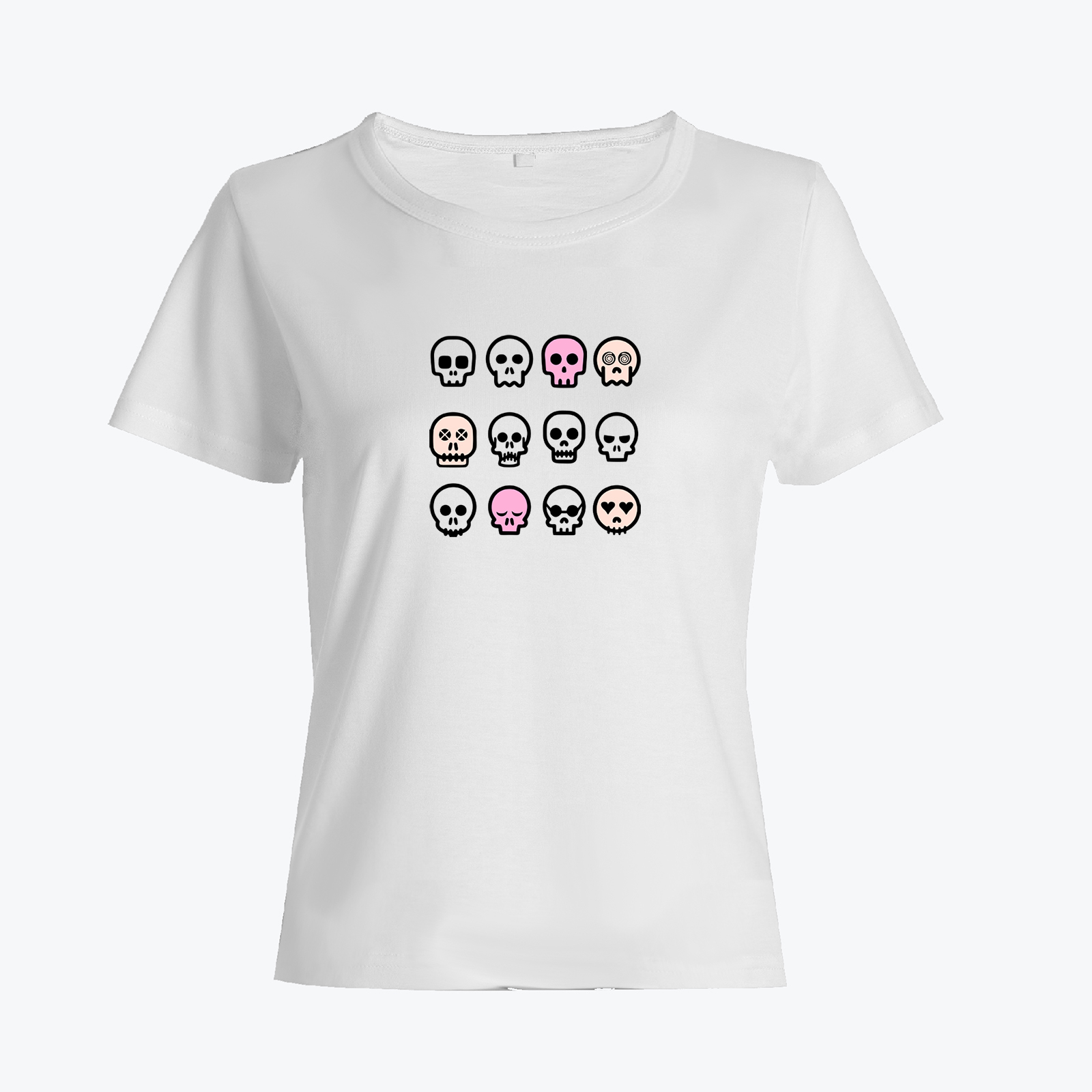 Футболка с черепом с принтом