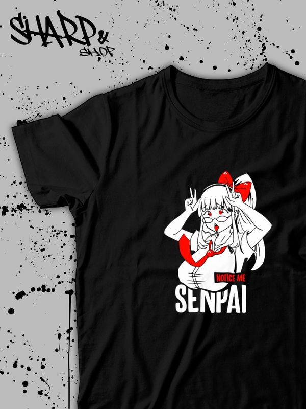 Аниме футболка оверсайз с принтом anime