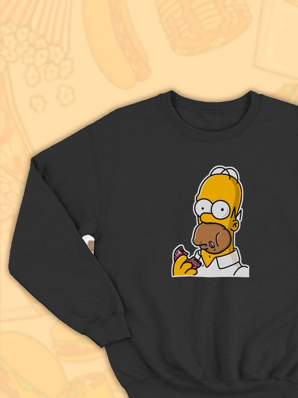Парные свитшоты Гомер Симпсон черная мужская с принтом Homer Simpson Симпсоны Симсоны Simpsons для влюбленных пар парня и девушки, двоих подруг, мемная, андеграунд парная одежда y2k оверсайз Парные свитшоты Гомер Симпсон черная мужская с принтом Homer Simpson Симпсоны Симсоны Simpsons для влюбленных пар парня и девушки, двоих подруг, мемная, андеграунд парная одежда y2k оверсайз