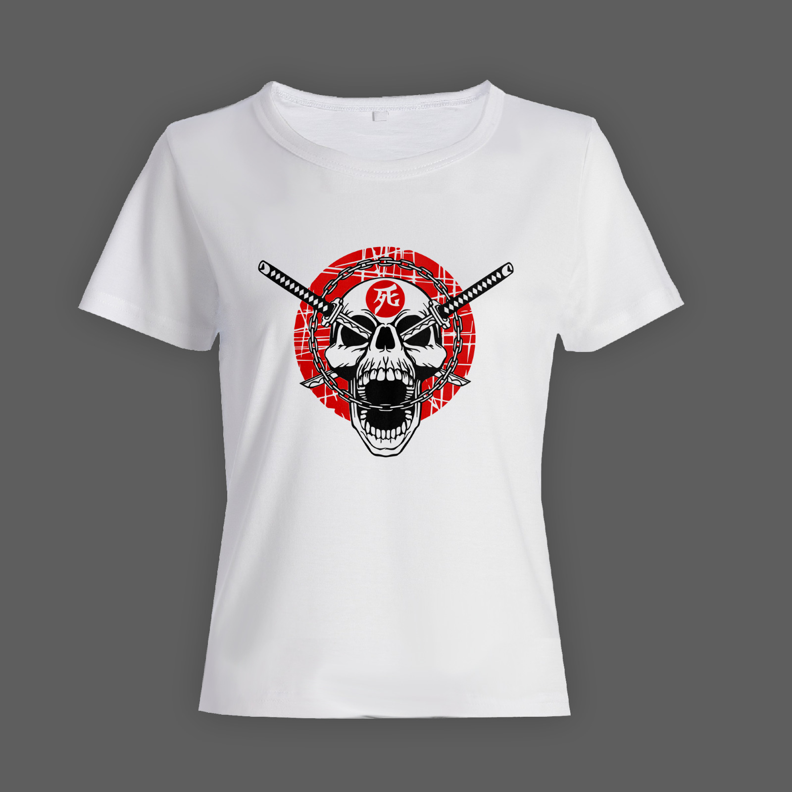 Модная футболка с принтом Череп