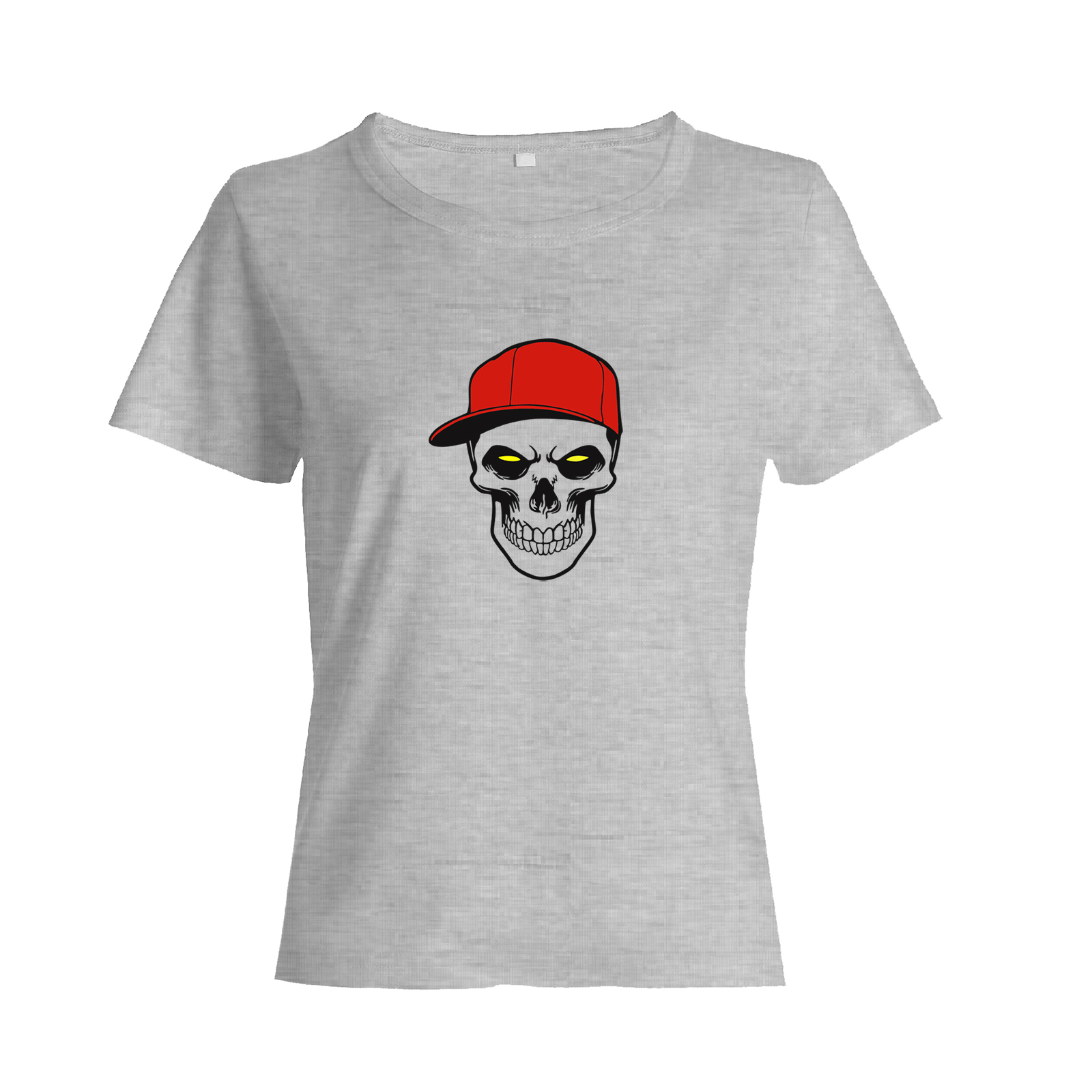 Футболка с черепом оверсайз с принтом