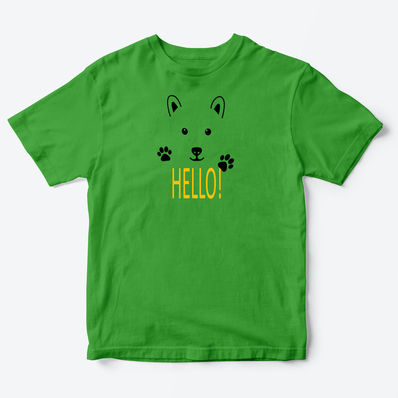 Детская футболка для девочки с рисунком Hello